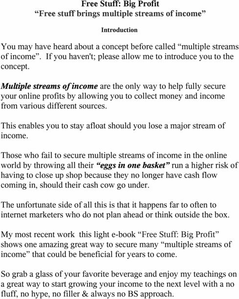 Product picture FreeStuffBigProfit (for beginners)